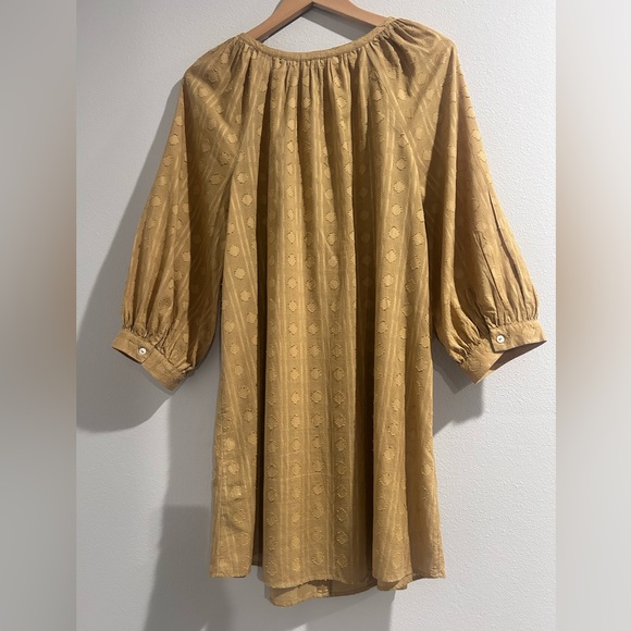 Anthropologie Golden Button-Front Mini Dress - Picture 3 of 10